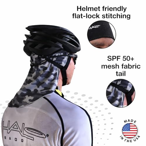 Image of Halo Headband Solar Sun-Protective Skull Cap and Tail