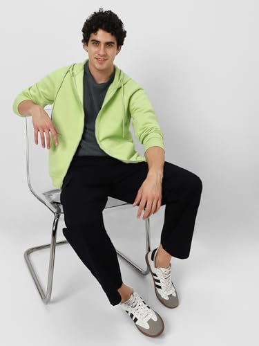 Image of Neostreak Men's Cotton Hooded Neck Zippered Sweatshirt
