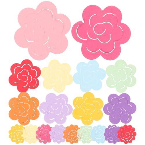 Kichvoe Tiras de Papel para Manualidades DIY en Colores Surtidos Kit de Papel Plegable 10 Hojas Grandes y 10 Pequeñas para Decoración y Artesanía Creativa