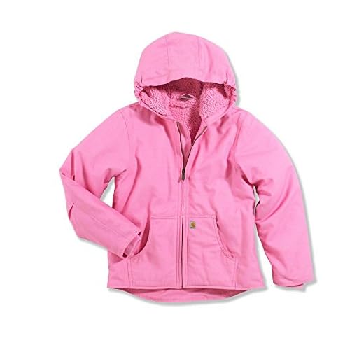 Carhartt Little Girls' Redwood Jacket, Medium Pink, XX-Small 4/5