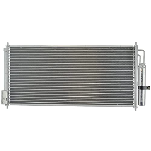 Image of TRQ A /C Condenser and Receiver Drier Assembly Compatible with 02-06 Nissan Altima 04-08 Maxima