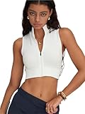 Photo Gallery nelezh canotta sportiva senza maniche con collo alto e cerniera completa da donna corta e corta(white,medium) Photo Gallery nelezh canotta sportiva senza maniche con collo alto e cerniera completa da donna corta e corta(white,medium)