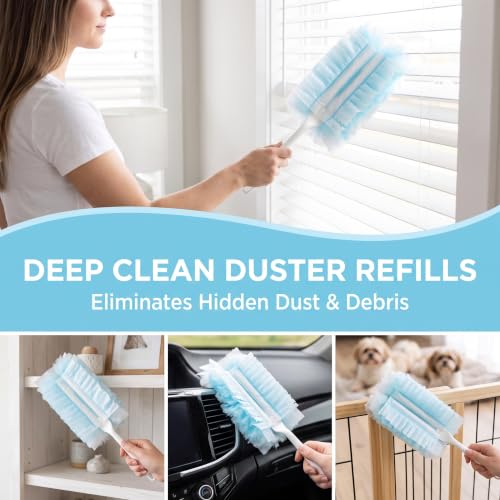 Image of Dusters Refills Compatible with Swiffer 40 Count Duster Kit with Handle