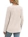 Sampeel Womens Tops Fall Fashion 2025 V Neck Cozy Sweaters Business Casual Outfits for Women Clothing Winter Holiday Beige XL