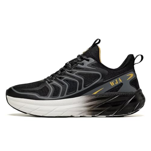 Image of WJA Men's Road-Running-Shoes Walking Fashion Athletic Sneakers Comfort Lightweight Working Gym Mesh Shoes.