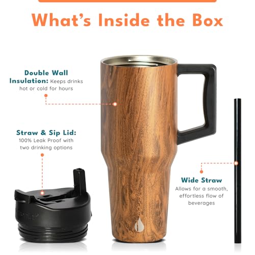 Image of Elemental 100% Leak Proof 32oz Tumbler with Handle & Straw Travel Mug