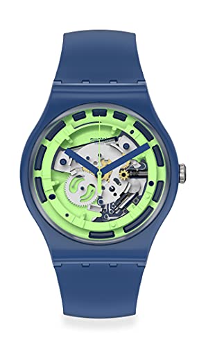Swatch New Gent Quartz Silicone Strap, Blue, 18 Casual Watch (Model: SUON147) (B09F6ZYMV3) Amazon Price History, Amazon Price Tracker