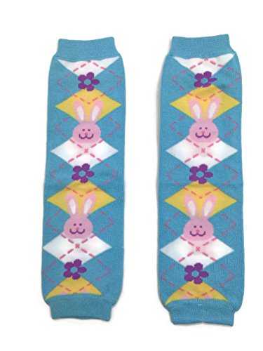 Rush Dance Blue Pastel Easter Bunny Cute Colorful Baby/Toddler Leg Warmers