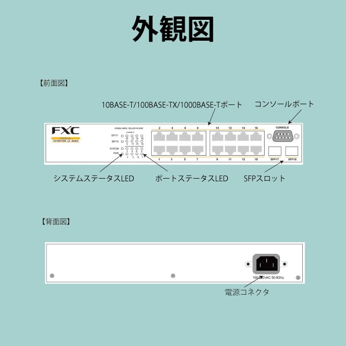 Amazon | FXC 18ポート ギガビット 管理機能付 レイヤ2