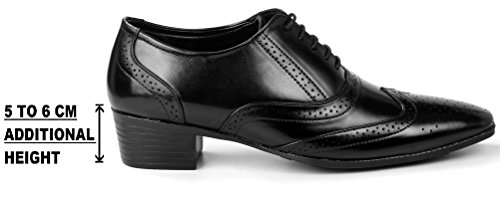 Image of BXXY TAN Height Increasing British Full Brogue Shoes for Men