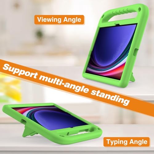 Protège-tablette Samsung Galaxy Tab S10 Lite 11,9 pouces coque de protection EVA verte