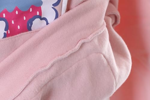 Kawaii-Story TS-367 damska bluza z kapturem bluza z kapturem sweter pastelowy gotycki zając motyw różowy, liliowy, Rozmiar uniwersalny