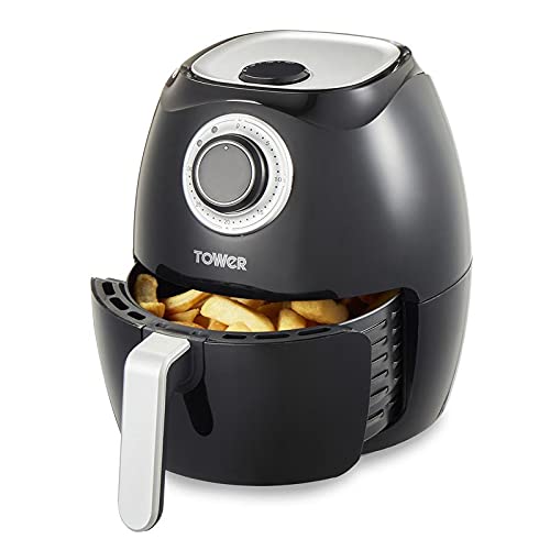 Buy Tower Vortx 3.2l Manual Air Fryer, 1350w Black Air Fryer Oven With