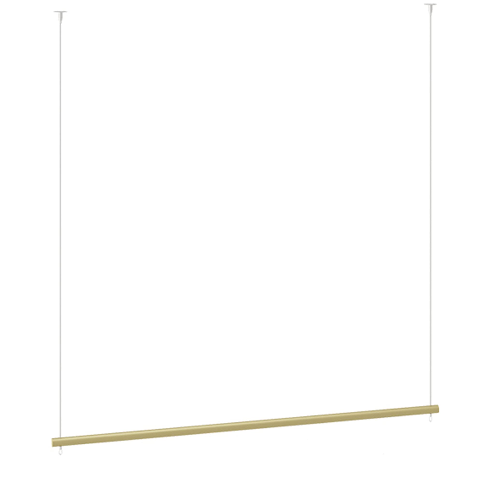 HPTHLY Golden Telescopic Wardrobe Manager Heavy Duty Metal Clothing Storage Rack For Retail Store Adjustable Hanging Clothes Display Rail 150Cm