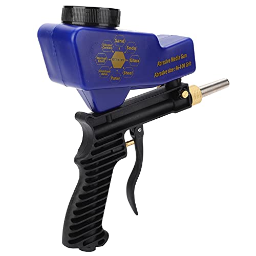 Power Sand Blasters,70-150 Psi 6000Rpm Gravity Feed Sandblasting Gun All Aluminum Air Sand Blaster Spray Handheld Tool,Equipped With A Filter #TOP4