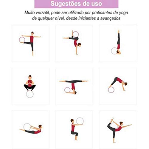 Roda Yoga Anel magic Wheel Pilates flow circle 892 - Lorben