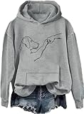 Photo Gallery paw friend felpa minimalista line art pet lover felpa con cappuccio cute puppy outline graphic shirt unisex, grigio-h, l Photo Gallery paw friend felpa minimalista line art pet lover felpa con cappuccio cute puppy outline graphic shirt unisex, grigio-h, l