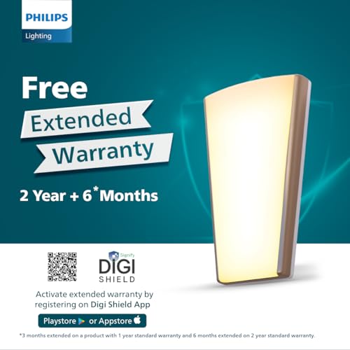 Image of PHILIPS 12W 3 Colours in 1 Decorative Wall Light | Neos Gold Scene Switch Wall Light for Decoration | Colour : Tunable White, Pack of 4