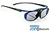 Hi-SHOCK® 3D-BT Pro "Deep Heaven" | Smart Active 3D Brille für 3D TVs kompatibel mit Sony, Samsung, Panasonic, LG, Hisense [Akku | 32g | Shutterbrille | Bluetooth | 120 HZ]