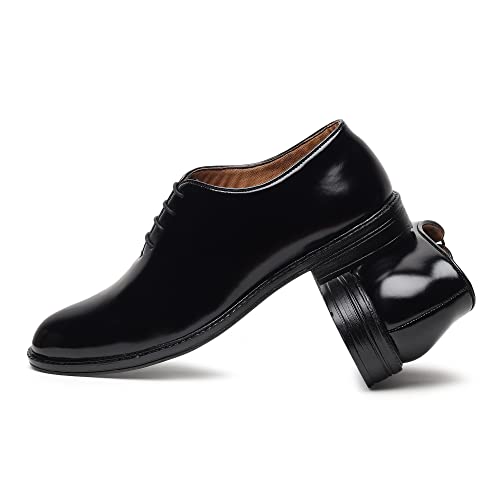 Image of Zixer Synthetic Leather Mens Formal Shoes || Office Formal Shoes Men Stylish|| Formal Shoes for Men Patent Leather Lace Up Party Formal Shoe