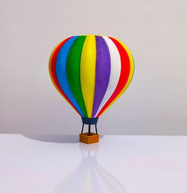 Hot Air Balloon Scale Model Choose Your Scale for Train or Diarama (O Scale 10 inches in Height)