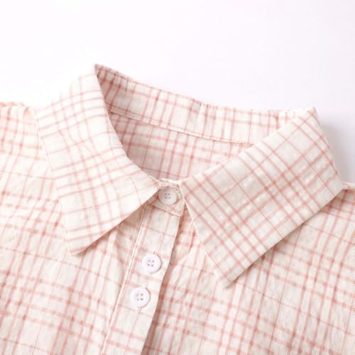 Blusas de manga corta fluidas antirroces y confort opaca de verano 4