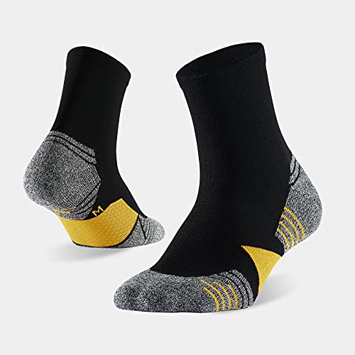WANDER Men's Athletic Ankle Socks 6-7 Pairs Sports Moisture-wicking Running Basketball Cycling Socks 6-9/10-12/12-144