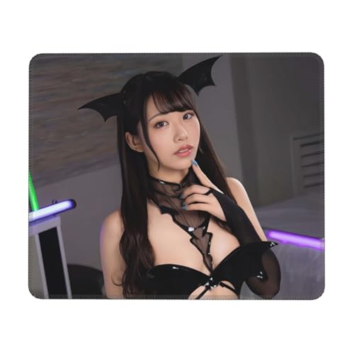 尾崎えりか (13) カスタマイズ ラバーロックマウスパッド 厚 0.3cm× 幅 22-30cm× 長 18-25cm ゲーミング/オフィス インス風/自然紋 水洗可