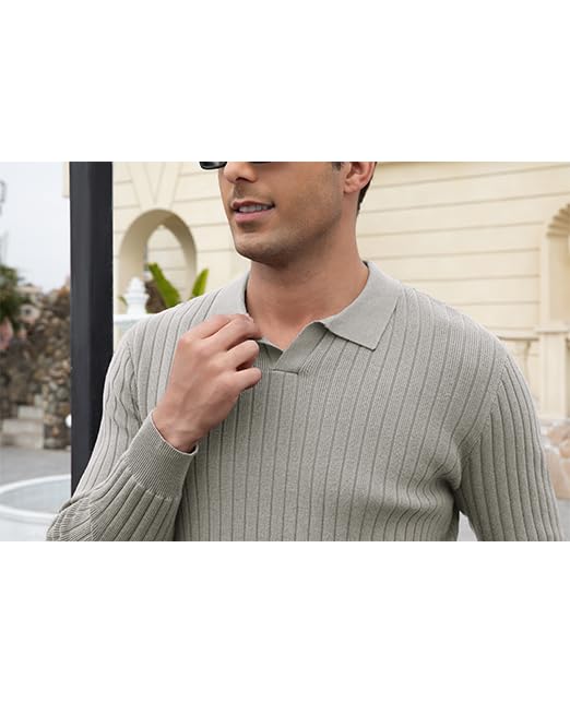Autumn and Winter New Casual Versatile Simple Knitted Polo Shirt Wool Sweater Base Sweater Warm Men's4