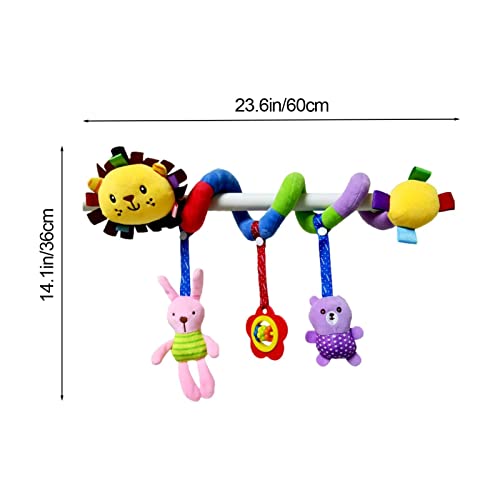 Brinquedos de carrinho | Brinquedos de pelúcia em macios e confortáveis para bebês com squeaker e an