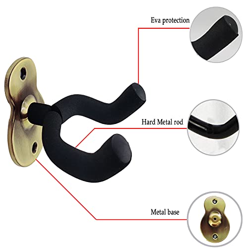 Epochleno Lot de 2 supports muraux en métal pour guitare avec éponge de protection Compatible avec tous les types de… - Les Beatles, Paul McCartney, John Lennon, RIngo Starr, George Harrison Epochleno Lot de 2 supports muraux en métal pour guitare avec éponge de protection Compatible avec tous les types de… – Image 5