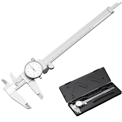 HDLNKAK Dial Caliper Shockproof with Watch 0-9" Range
