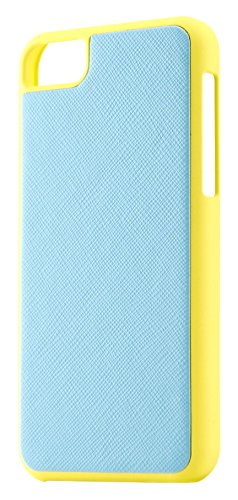 Trenro Rubberized hardshell with leathe sky blue PU + yellow PC