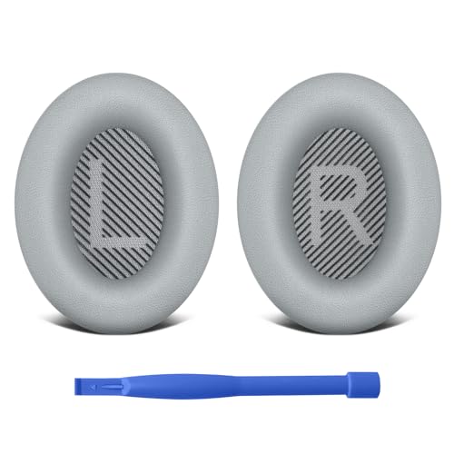 Wanme Coussinets d'oreille pour Bose QuietComfort 35 & Quiet Comfort 35 II Écouteur, Coussinets d'oreille en Cuir Protéiné Souple, Mousse d'isolation...