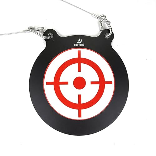 DUTYBOD Ice Hockey Training Goal Target Bell- Metal Bell Shooting Target- Very Handy for Hockey Shot Practice Equipment. (Circle)