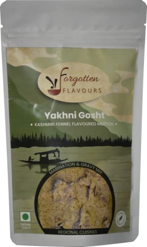 Forgotten Flavours - Kashmiri Yakhni Masala Gravy Mix | 3 Step Instant Ready to Cook Fennel Masala Powder Gravy Mix | No Preservatives | Perfect for Mutton, Chicken, or Paneer | Serves 2-3 | 2 Pack