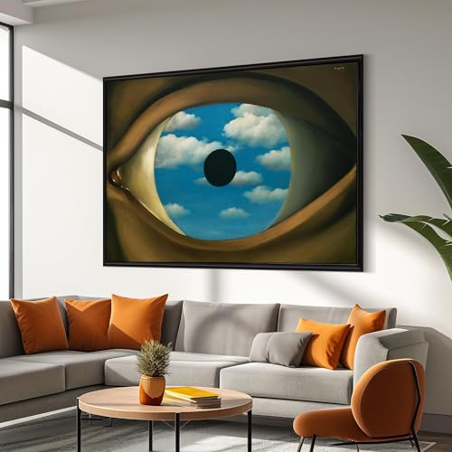 Le faux miroir peinture murale sur toile pour salon moderne