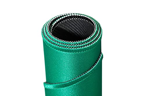 KrockaZone. XXL Profi Pokermatte 100 x 60cm + Tragetasche & Karten Set - Unterlage Pokertisch, Poker Tischauflage, Pokerteppich, Pokertuch - grün