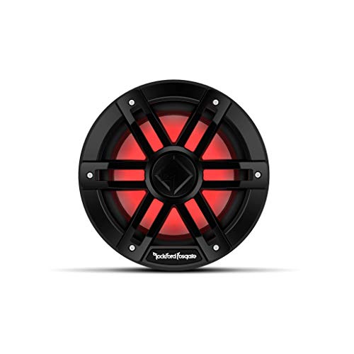Rockford Fosgate M1D4-8B Color Optix 8' DVC 4-Ohm Multicolor LED Lighted Marine Subwoofer - Black