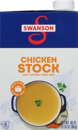 Image of SWANSON S Chicken Stock, 48 oz Carton (Pack of 2)