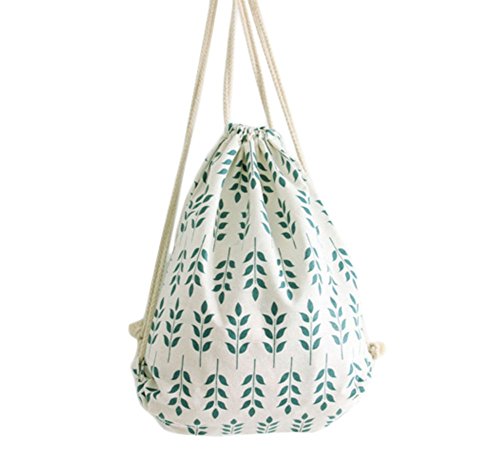 Wonque Canvas Backpack Storage-Pocket Folding Bag for Outdoor Sports School 1Pcs