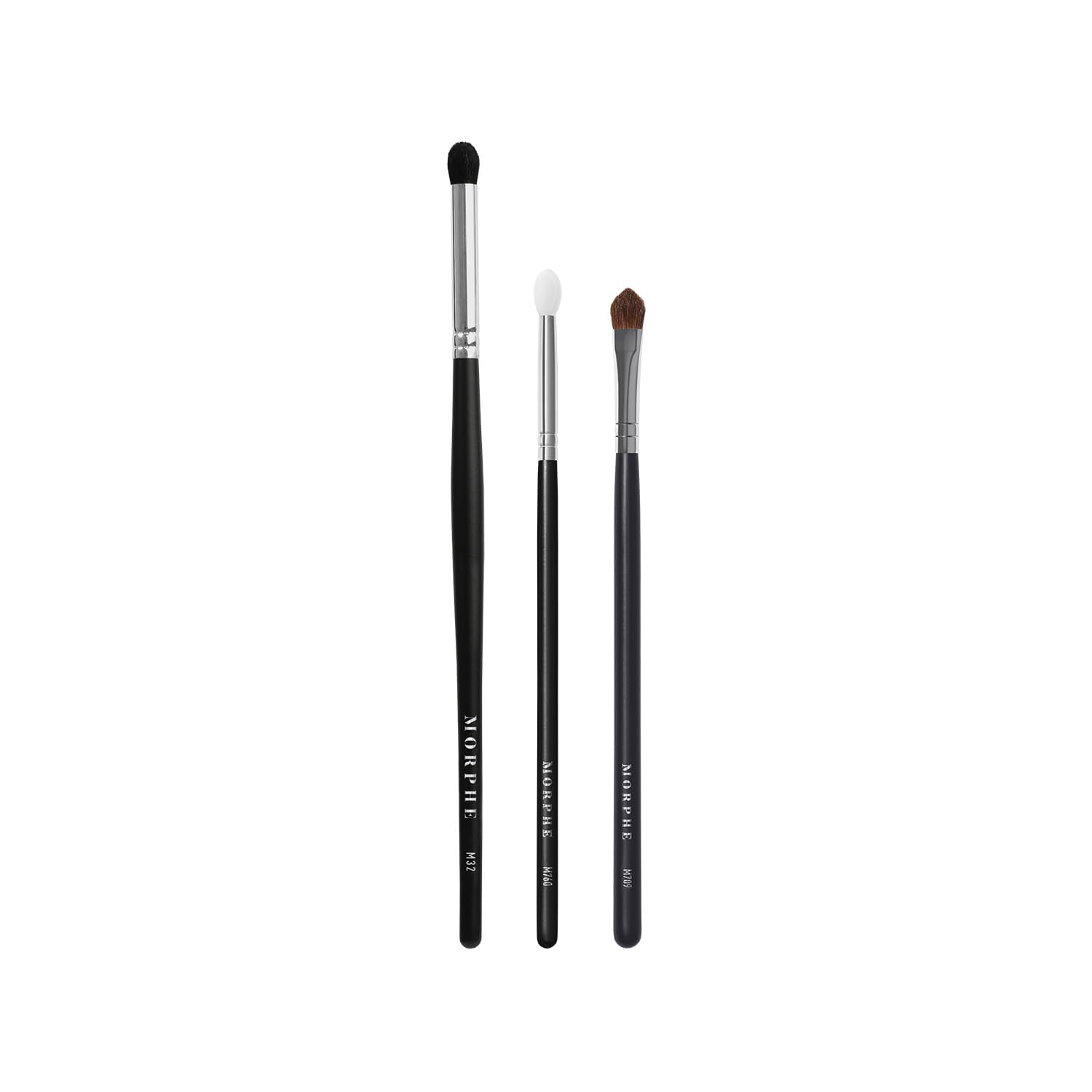 MORPHE - Trío de brochas de ojos con purpurina (3 unidades)