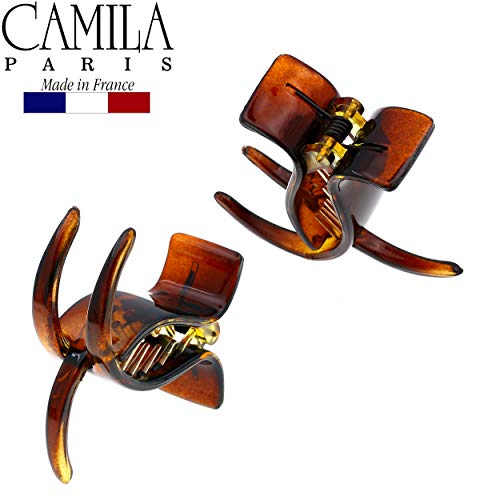 Pinza para cabello Camila Paris NV06 marrón miniatura 5