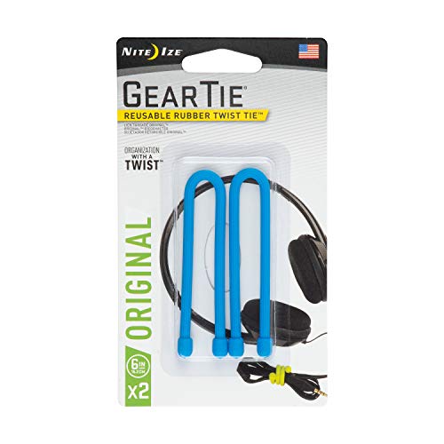 Nite Ize GT6-2PK-38 Gear Rubber Twist Tie, 6