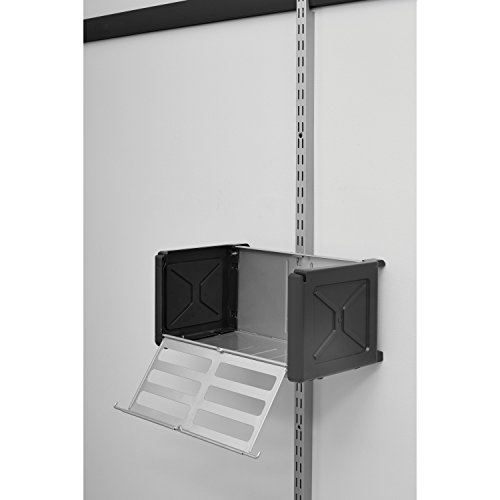 Image of Rubbermaid Fasttrack Rail Access Bin Garage Organization Bin for Sports Equipment /Gardening Supplies /Shed /Home /Garage /Item Storage, Individual (Pack of 4)