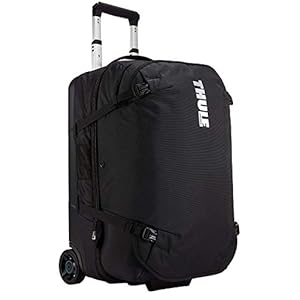 Thule Subterra 56 liter koffer 3-in-1 (zacht oppervlak, trolley, twee handbagage of 1 grote koffer, reistas met 2 wielen, 55 cm) zwart