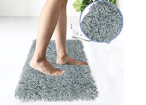 Popular Bath Kenneth 952667 Badteppich, 17 x 24 cm, silberfarben