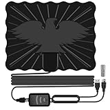 SUFFIC Antena TV Digital Interior, HDTV Antena con Amplificadores de Señal de Rango de 300 Millas,...