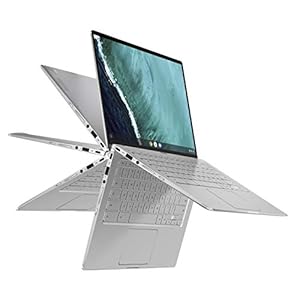 ASUS Chromebook Flip C434 2-In-1 Laptop- 14″ Full HD 4-Way NanoEdge Touchscreen, Intel Core M3-8100Y Processor, 8GB RAM, 64GB eMMC Storage, Backlit KB, Chrome OS- C434TA-DS384T Silver