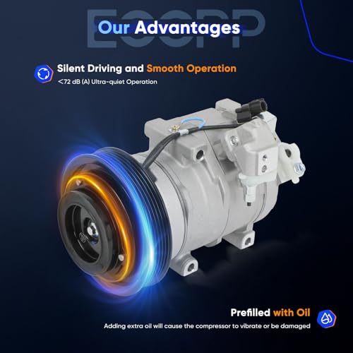 Image of ECCPP A /C Compressor Fit for Honda Odyssey for Honda Pilot Odyssey 3.5L 2008-2017 Air Conditioning Compressor